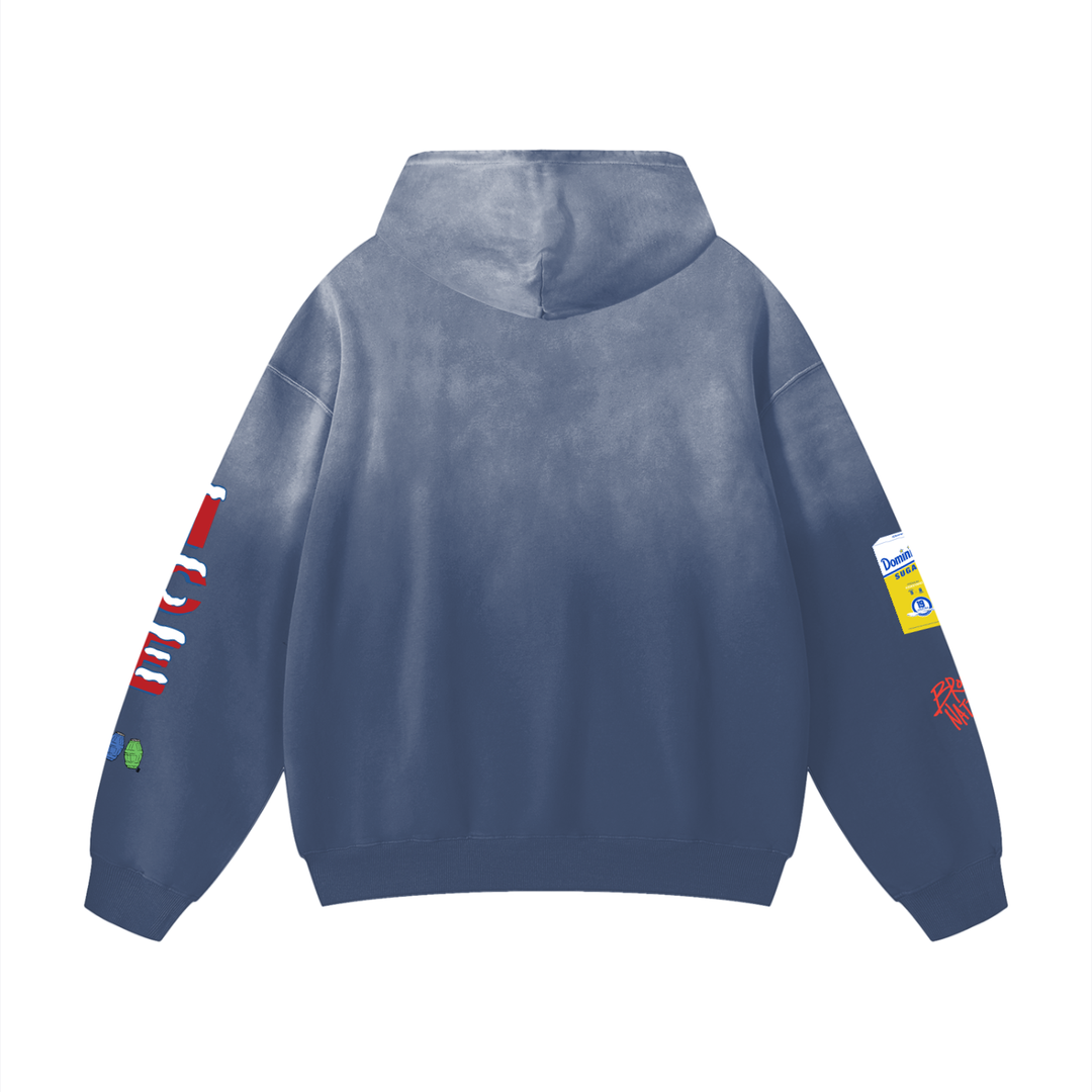 Bodega Ice Heavyweight Sunfade Oversized Hoodie