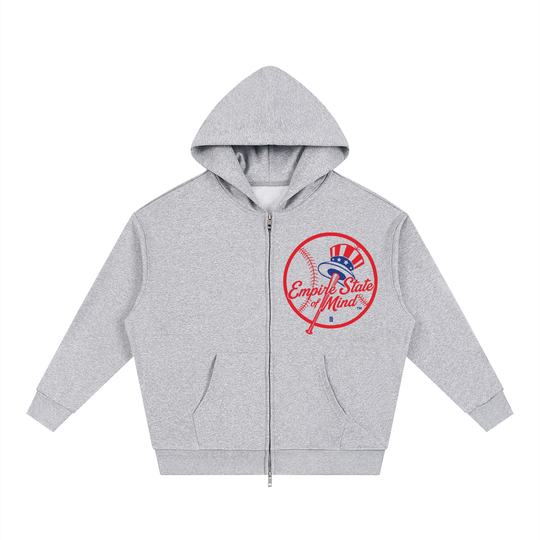 BX x BK 30th Anniversary Loose Full-Zip Hoodie by Bronx Native — BX x BK 30th Anniversary Stadium Series product image