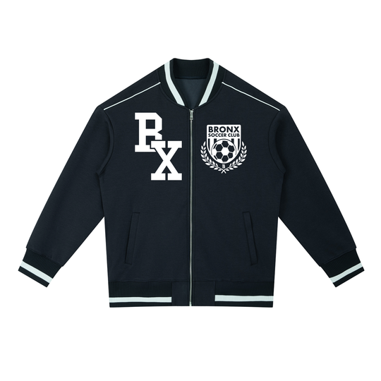 Bronx Soccer Club Contrast Piping Zip Bomber Jacket product image 9 of 10 by Bronx Native