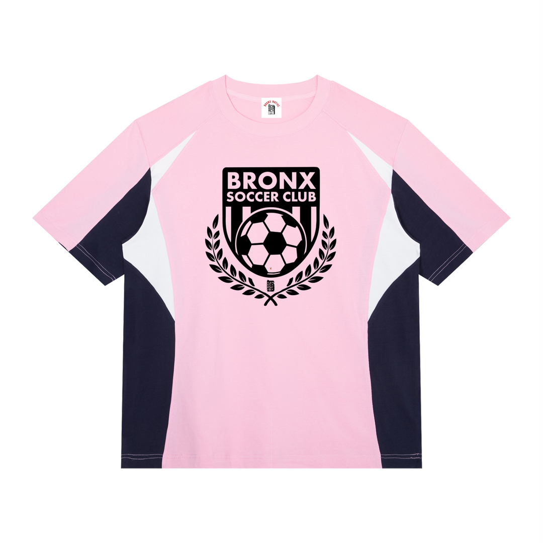 Bronx Soccer Club Unisex Color Block Raglan T-Shirt