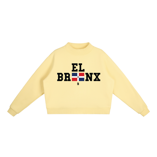 Essential Fleece Mock-Neck Crew Sweatshirt