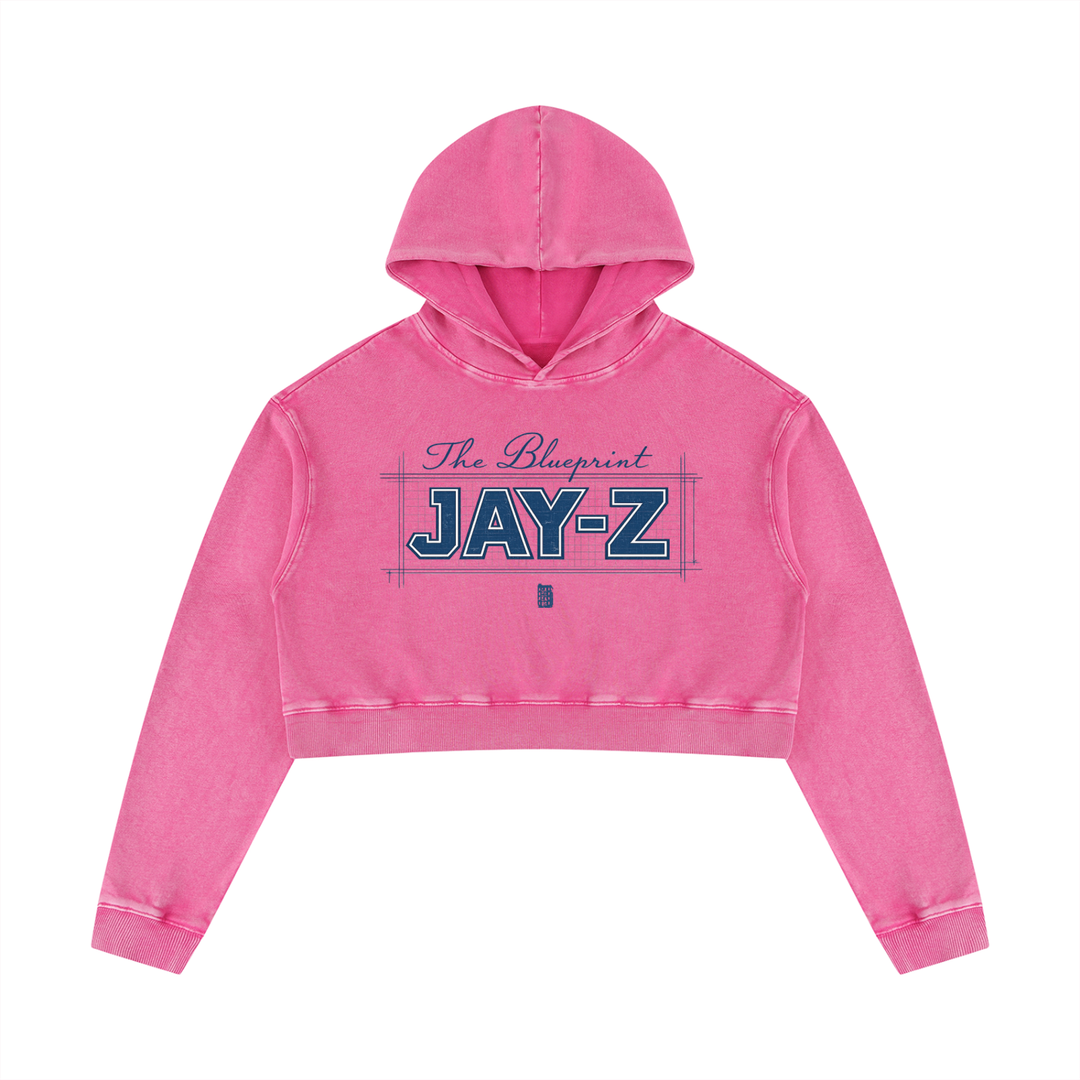 BX x BK 30th Anniversary Mineral Wash Crop Hoodie by Bronx Native — BX x BK 30th Anniversary Stadium Series product image