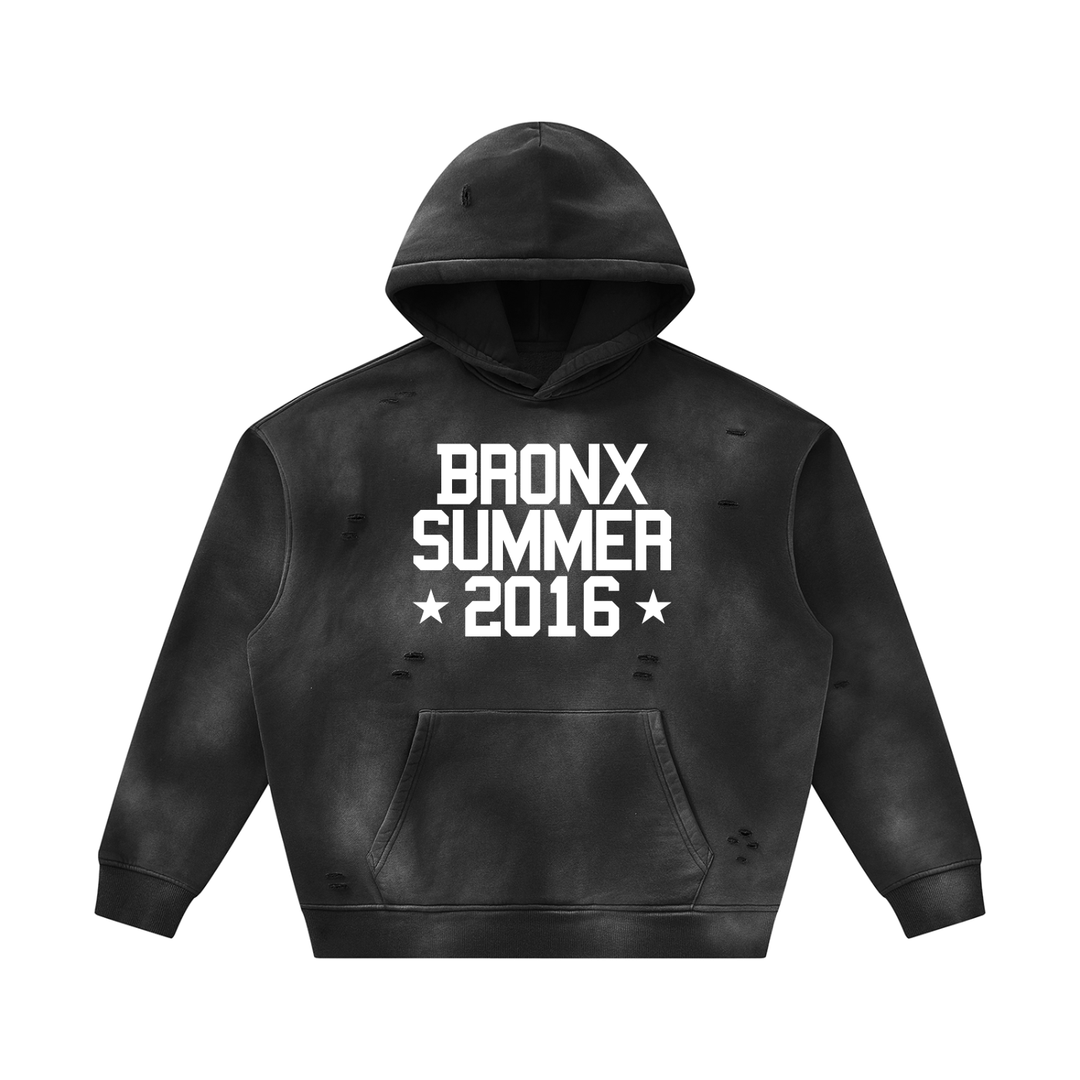 Bronx Summer Sunfade Frayed Fleece Hoodie by Bronx Native — Summer Collection product image