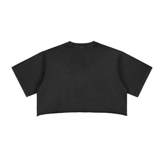 Bronx Basketball 2026 Playoff Edition Women's Snow Washed Raw Edge Crop Top by Bronx Native