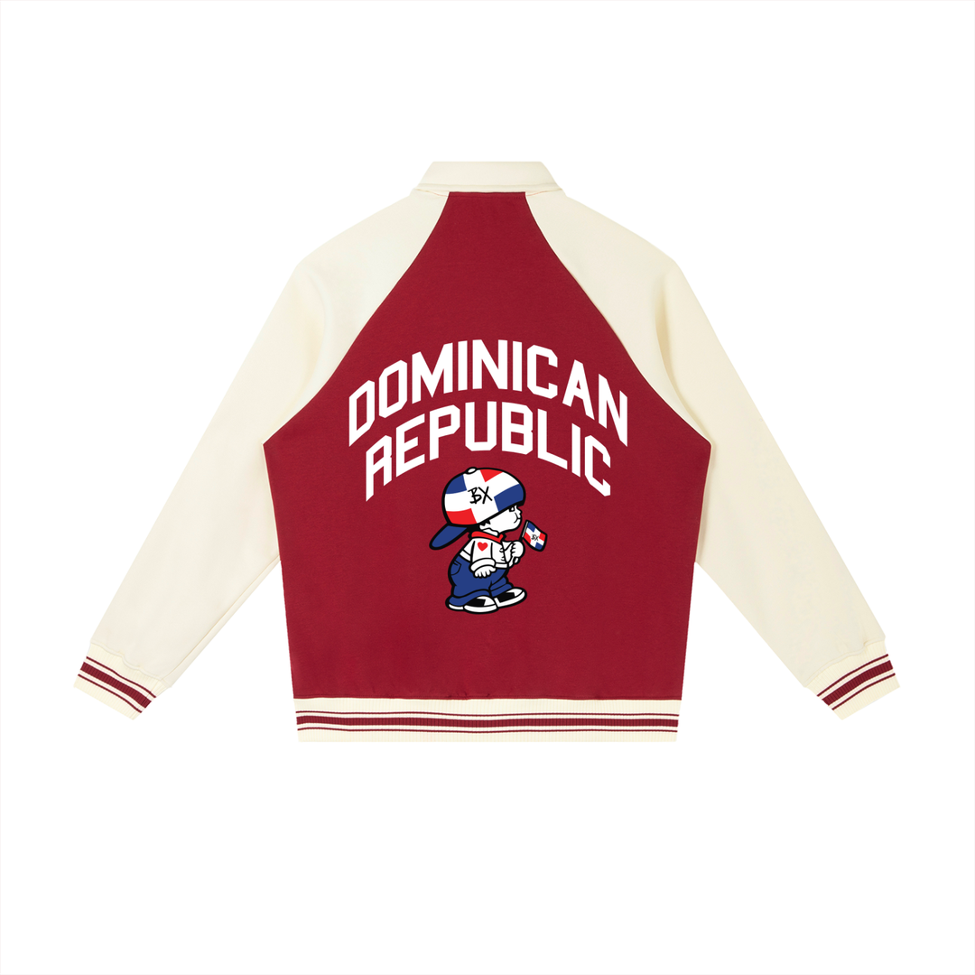 DR Independencde Contrast Raglan Sleeve Baseball Jacket