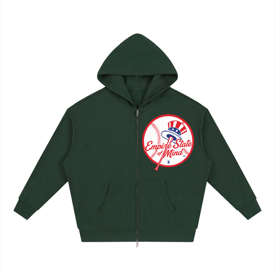 BX x BK 30th Anniversary Loose Full-Zip Hoodie by Bronx Native — BX x BK 30th Anniversary Stadium Series product image