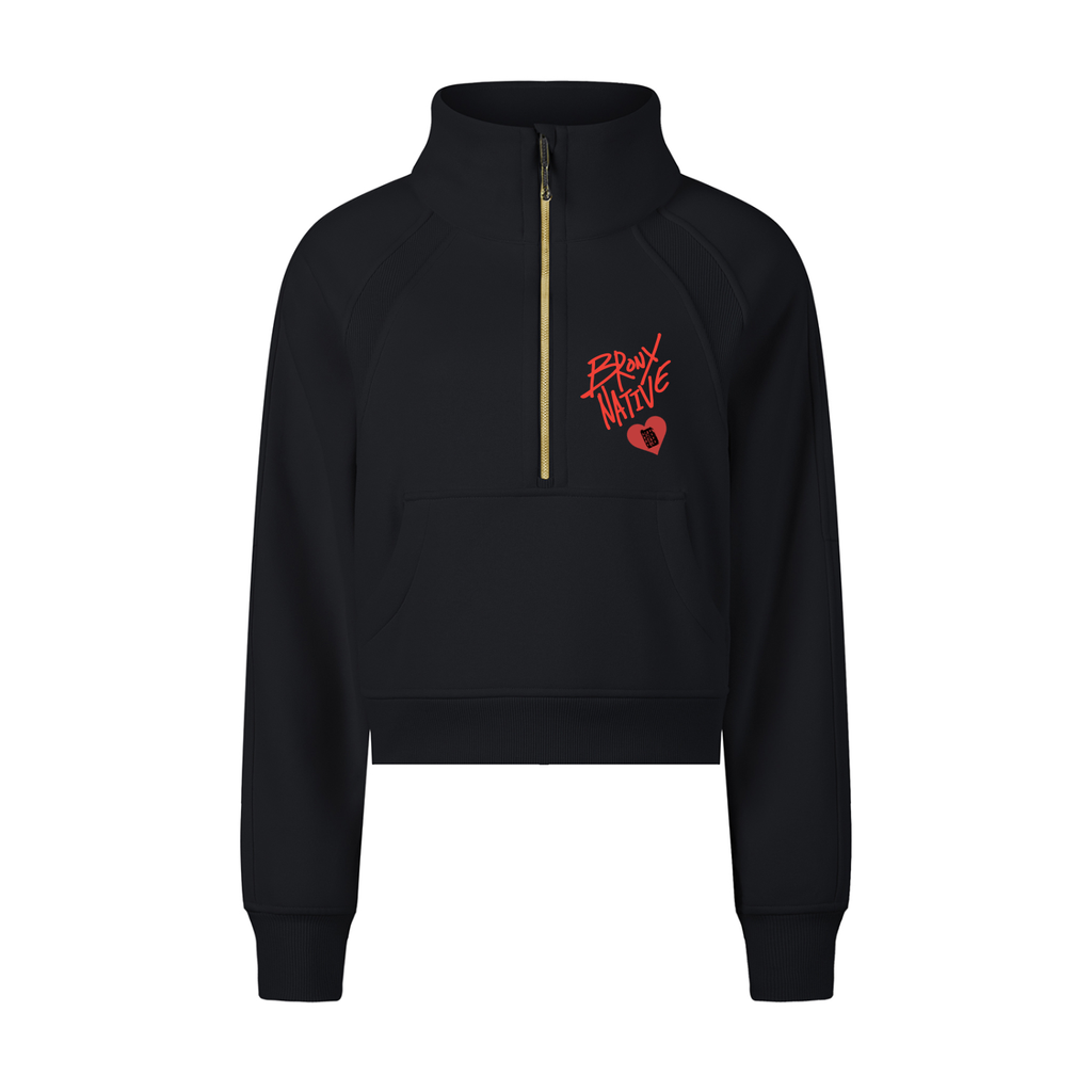 Only The Strong Survive ❤️ Cropped Half-Zip Sweatshirt – Bronx