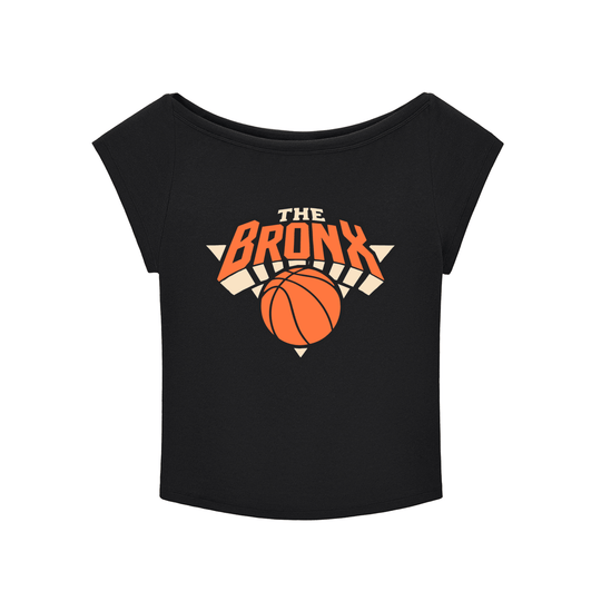 Bronx Basketball 2026 Playoff Edition Women's Essential Wide Neck Baby T-shirt by Bronx Native