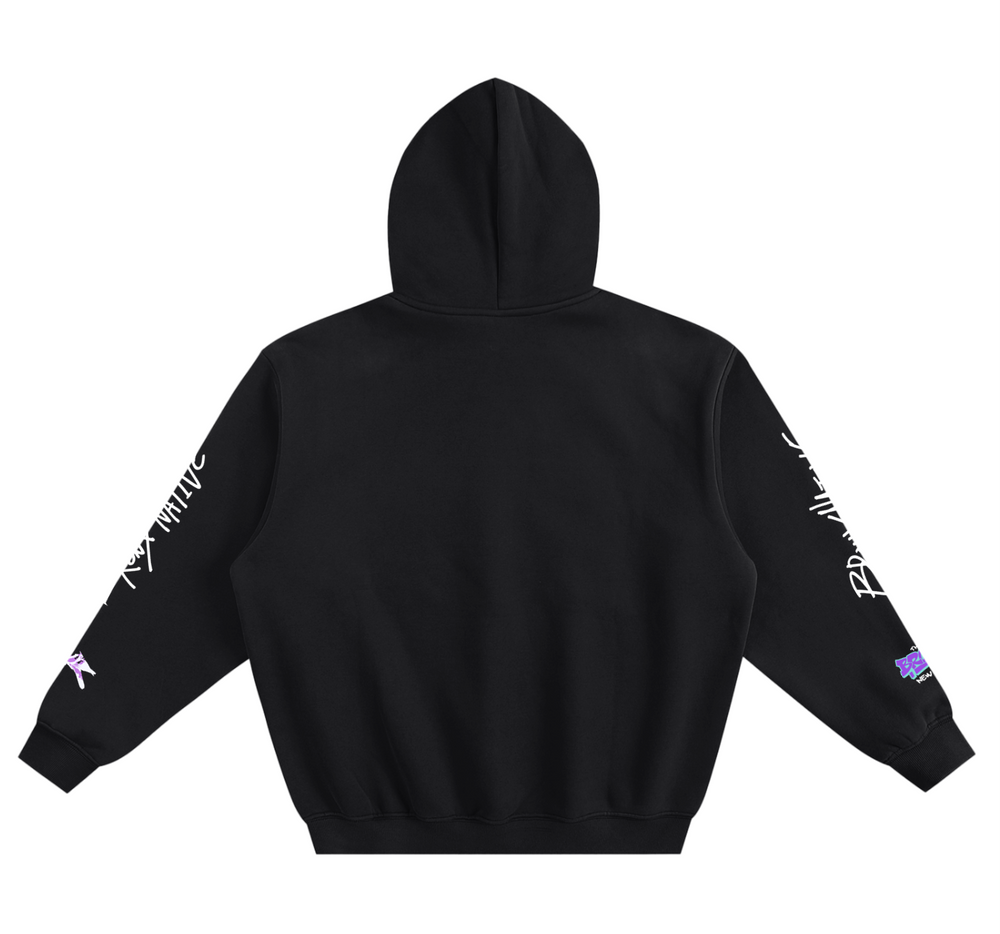 The BR💜NX Be Kind Fleece Boxy Hoodie