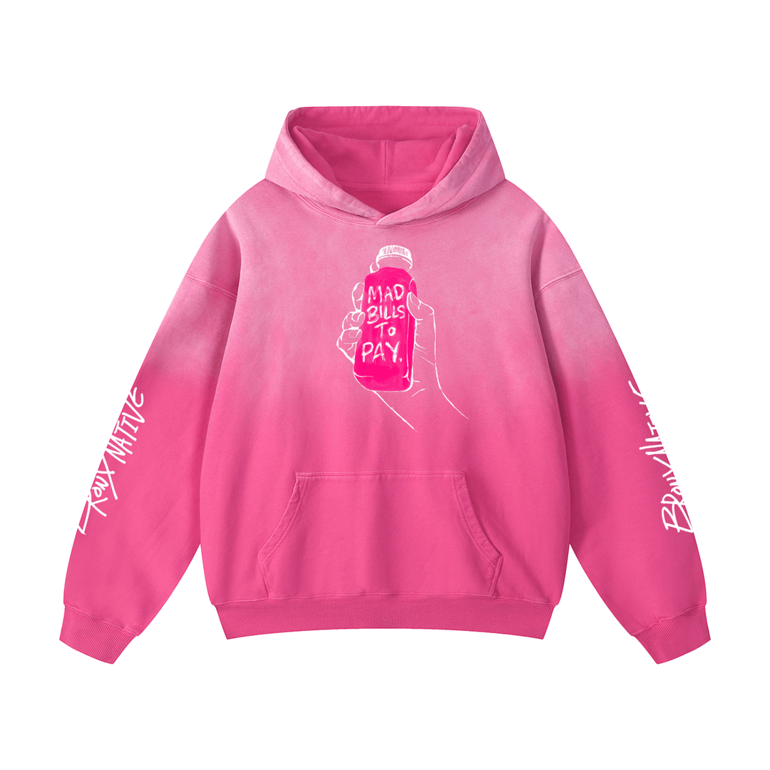 Mad Bills to Pay x BXN Heavyweight Sunfade Oversized Hoodie (Lim. Ed. Drop)