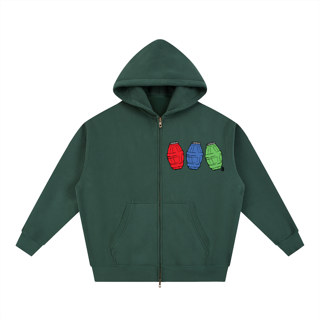 Quarter Ice Essential Oversized Fleece Boxy Hoodie