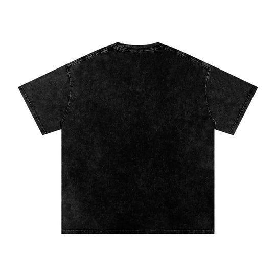 Snow Washed Oversized Cotton T-Shirt by Bronx Native