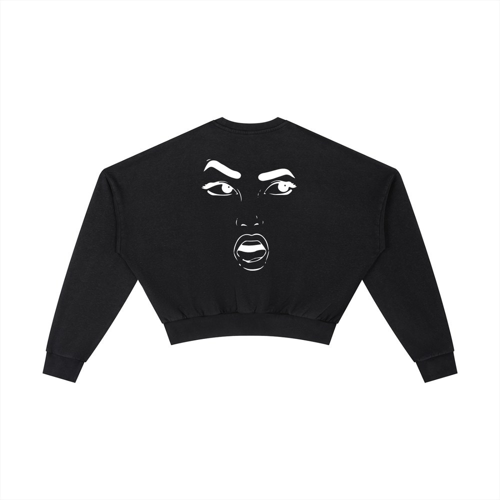 Regular Shmegular Vintage Washed Cropped Sweatshirt