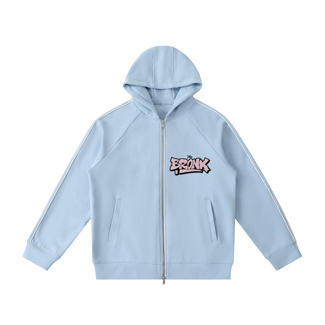 The BRONX Heavyweight Raglan Sleeve Zip Hoodie