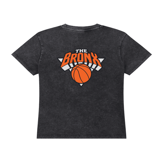 Bronx Basketball 2026 Playoff Edition Women's Vintage Wash Drop Shoulder T-shirt by Bronx Native