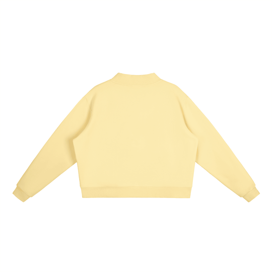 Bodega Baddie Essential Fleece Mock-Neck Crew Sweatshirt by Bronx Native