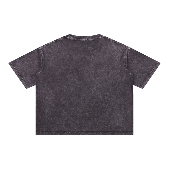 Boogie Down My City Mineral Wash Boxy Cotton T-Shirt by Bronx Native for New York summer