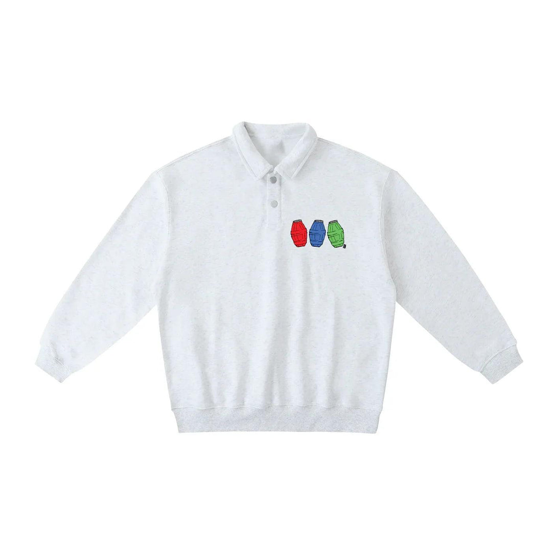 Quarter Waters Heavyweight Polo-Collar Sweatshirt