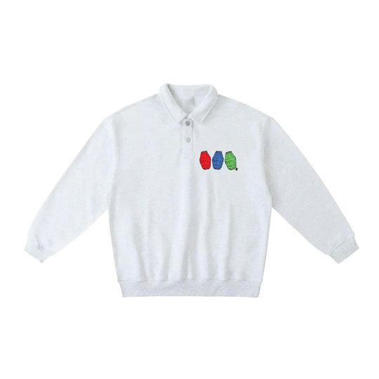 Quarter Waters Heavyweight Polo-Collar Sweatshirt