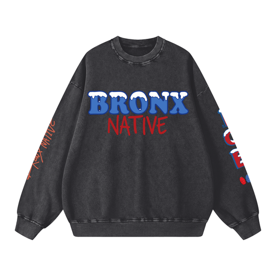 Bodega Ice Snow Washed Oversized Sweatshirt