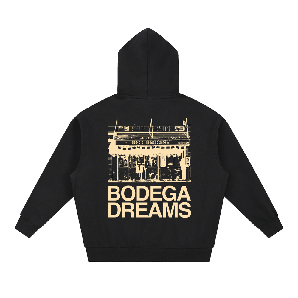 EL BRONX Essential Oversized Boxy Fit Fleece Hoodie