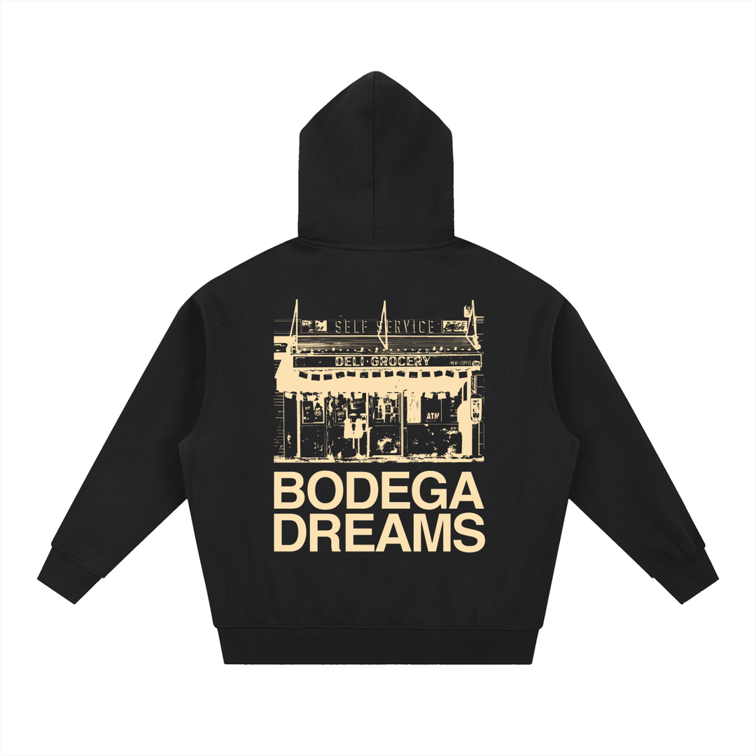 EL BRONX Essential Oversized Boxy Fit Fleece Hoodie