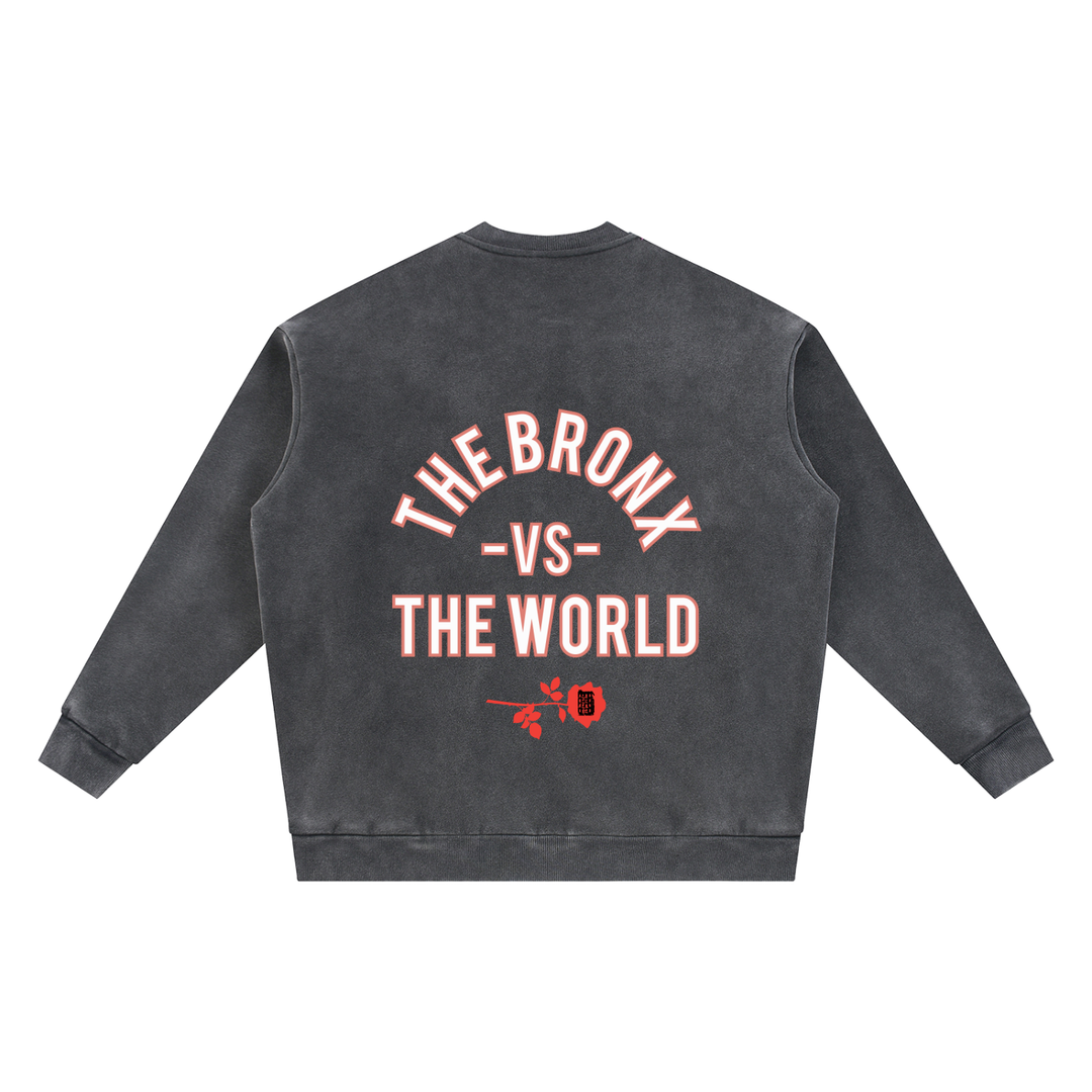 Vintage Washed Fleece Baseball Jacket