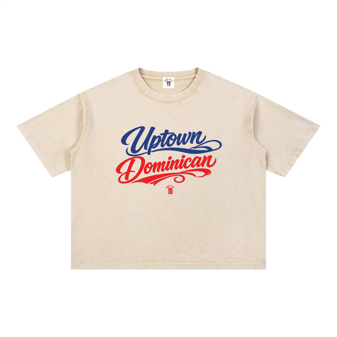 Uptown Dominican Mineral Wash Boxy Cotton T-Shirt
