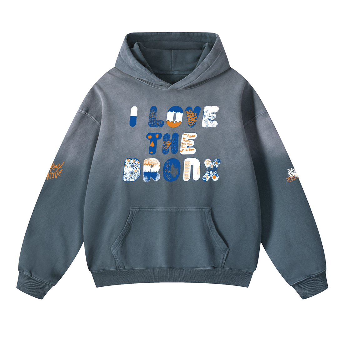 I L🧡💙VE The Bronx Heavy Oversized Hoodie