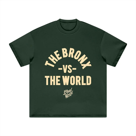 The Bronx vs The World Heavyweight Earth Tone T-Shirt by Bronx Native