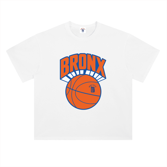 Bronx Basketball 2026 Playoffs Heavyweight Drop Shoulder Cotton T-Shirt by Bronx Native
