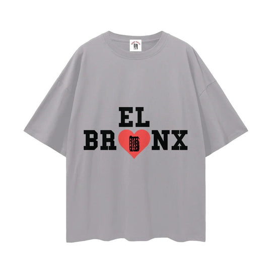 El Bronx Valentine Streetwear Loose Drop Shoulder T-Shirt by Bronx Native