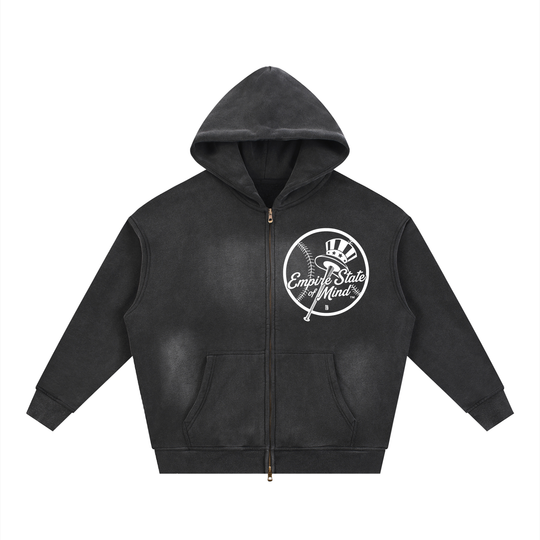BX x BK 30th Anniversary Sunfade Zip Hoodie by Bronx Native — BX x BK 30th Anniversary Stadium Series product image
