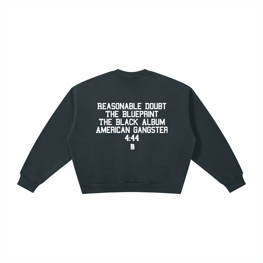 BX x BK 30th Anniversary Boxy Fleece Crewneck by Bronx Native — BX x BK 30th Anniversary Stadium Series product image
