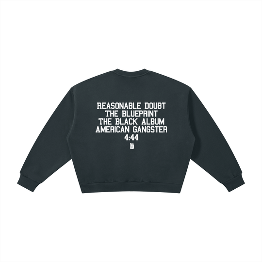 BX x BK 30th Anniversary Boxy Fleece Crewneck by Bronx Native — BX x BK 30th Anniversary Stadium Series product image