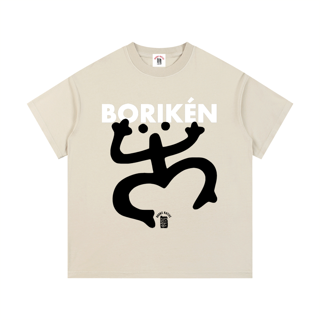 Boriken Vintage Wash Cotton T-Shirt by Bronx Native - Puerto Rico Collection