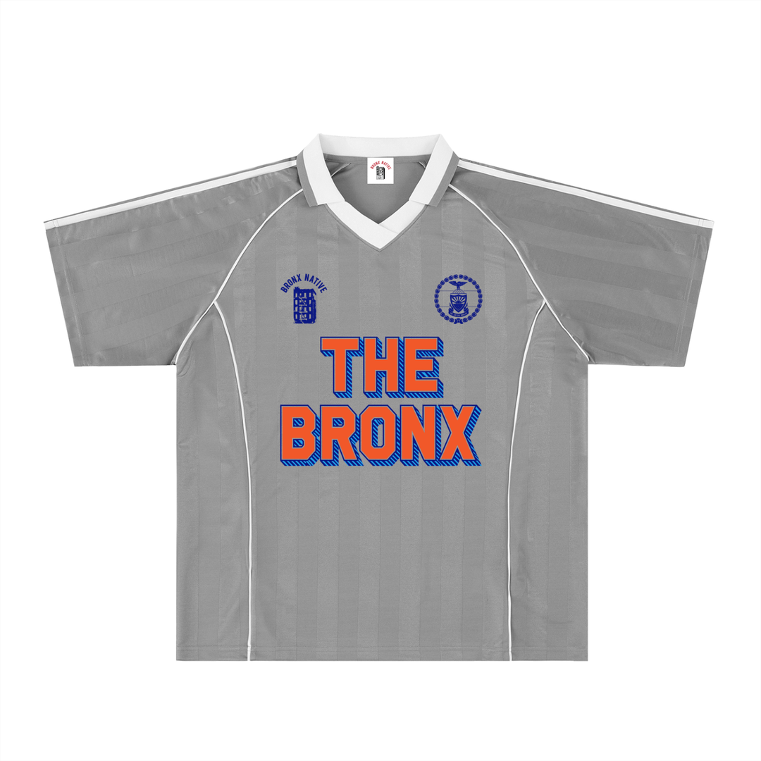 The Bronx Shadow Stripe Collared Soccer Jersey by Bronx Native