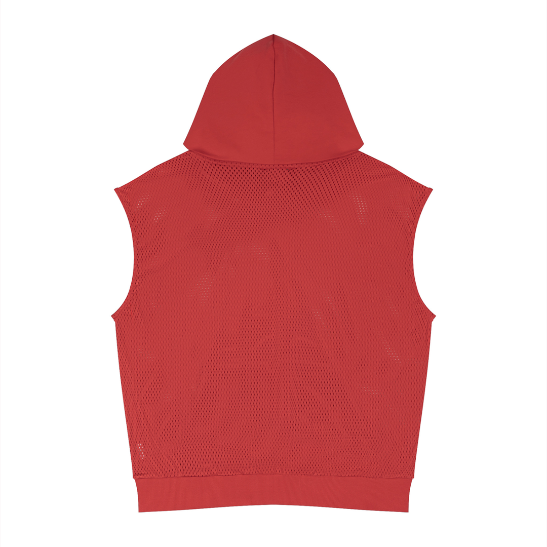Bronx Summer Panel Mesh Sleeveless Hoodie by Bronx Native — Summer Collection product image