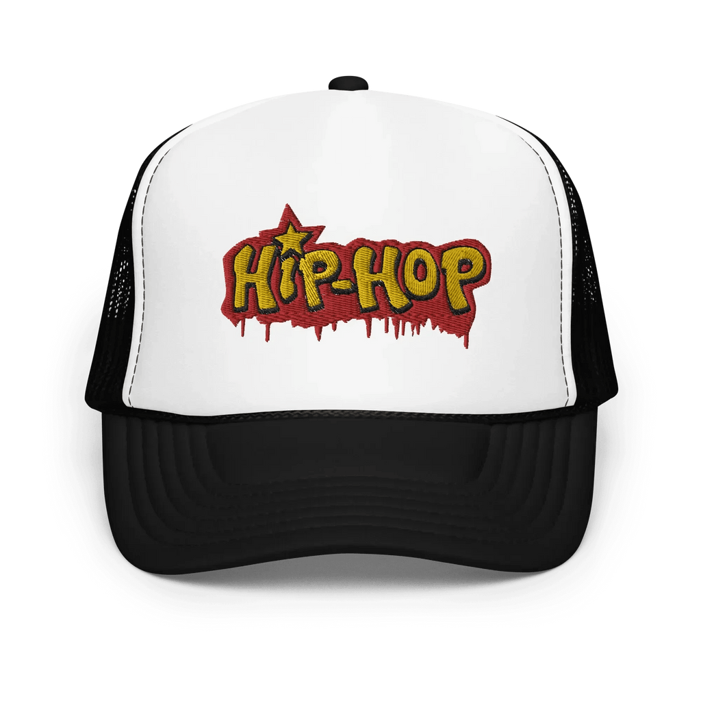 RAPPER BIANCO-ROSSO RAP HIP-HOP TRUCKER CAP TRAND CAPPELLO CHAPEAU CAPS