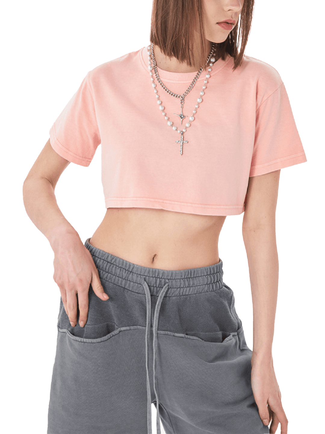 Bronx Basketball Women's Snow Washed Crop Top | Bronx Native
