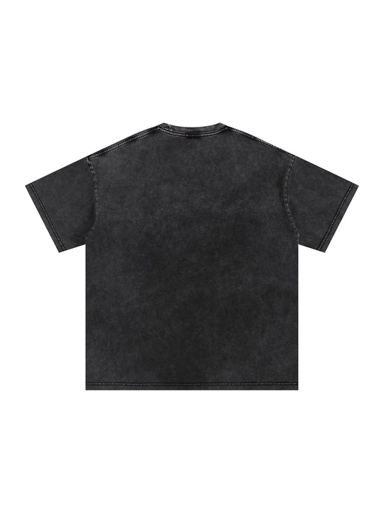 Bronx Native Snow Washed Oversized Cotton T-Shirt by Bronx Native