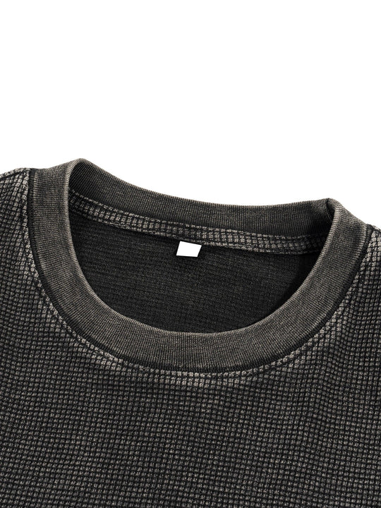 We Outsiode. Textured Waffle Washed Boxy T-Shirt by Bronx Native for New York summer