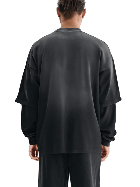 Bronx MAXXing Sunfade Hand-Frayed Faux Two-Piece T-Shirt by Bronx Native for New York summer