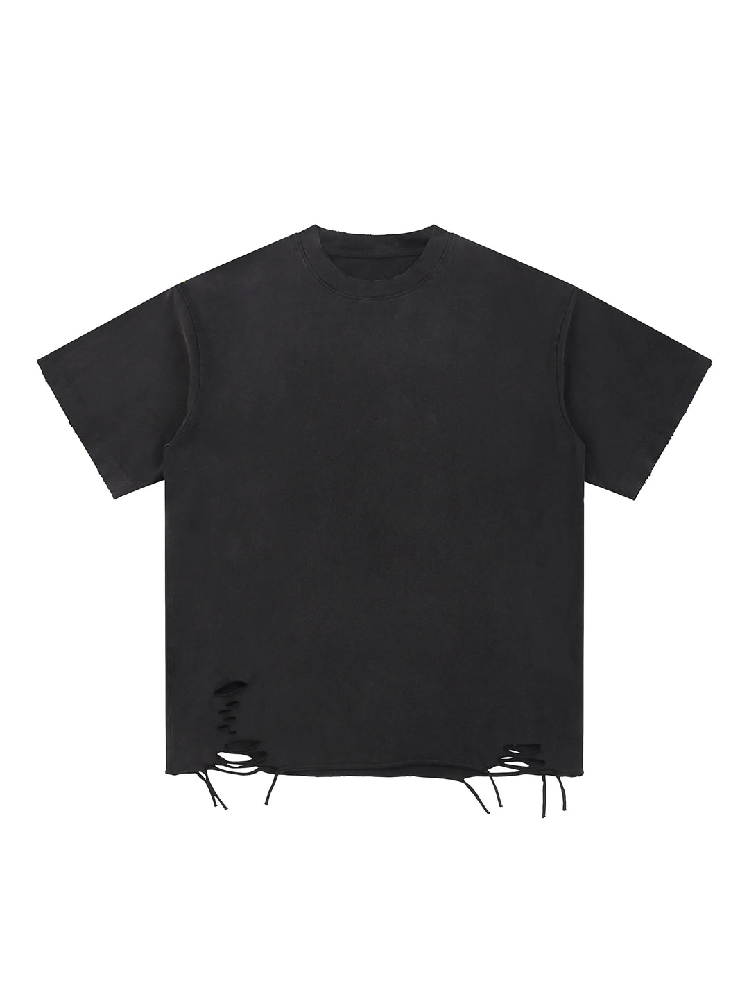 Only The Strong Survive Snow Washed Raw-Hem T-Shirt