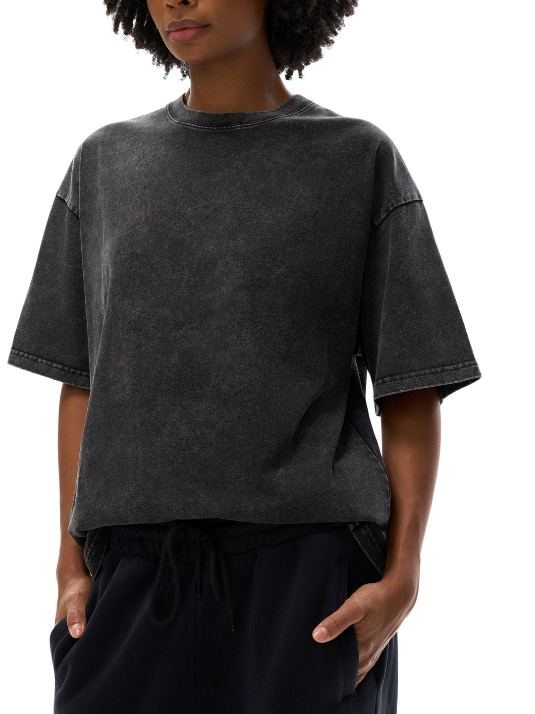 Da Bronx Snow Washed Oversized Cotton T-Shirt