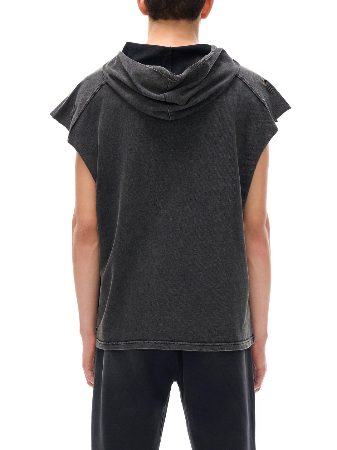 Boogie Down My City Snow Washed Boxy Hooded Tank Top by Bronx Native, Summer 2026 tank tops with BX pride and New York streetwear energy