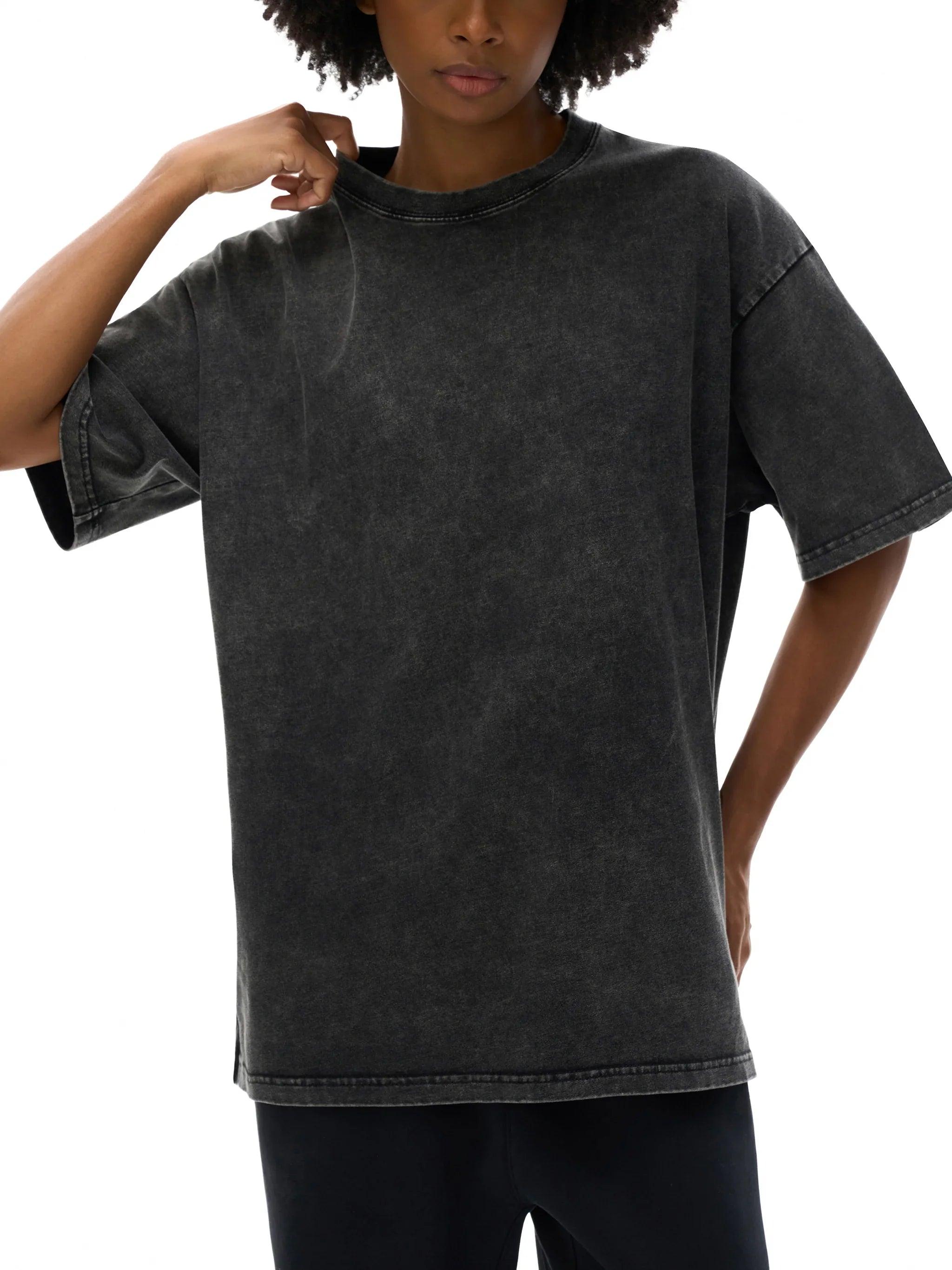 Da Bronx Snow Washed Oversized Cotton T-Shirt | Bronx Native