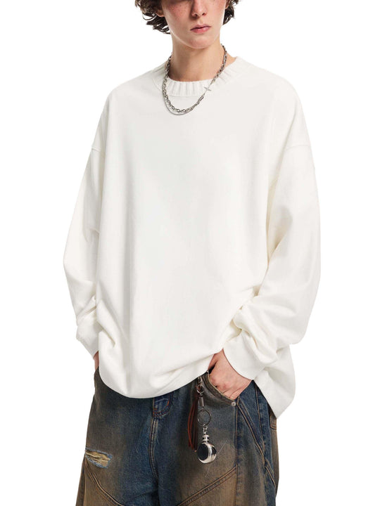 Bronx Rose Knitted Round Neck Oversize Sweatshirt by Bronx Native for New York summer