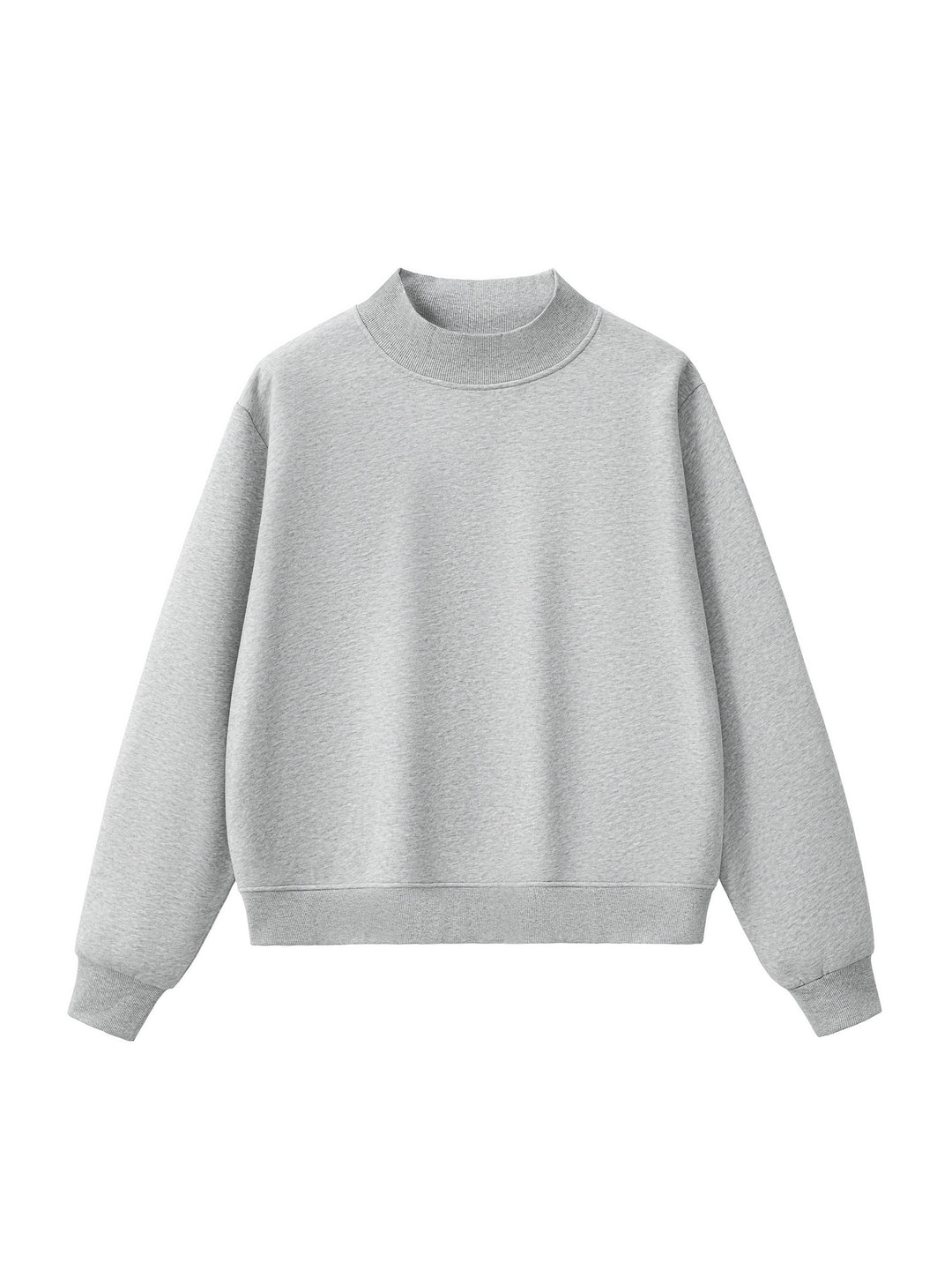 BX Community Womens Essential Fleece Mock-Neck Crew Sweatshirt