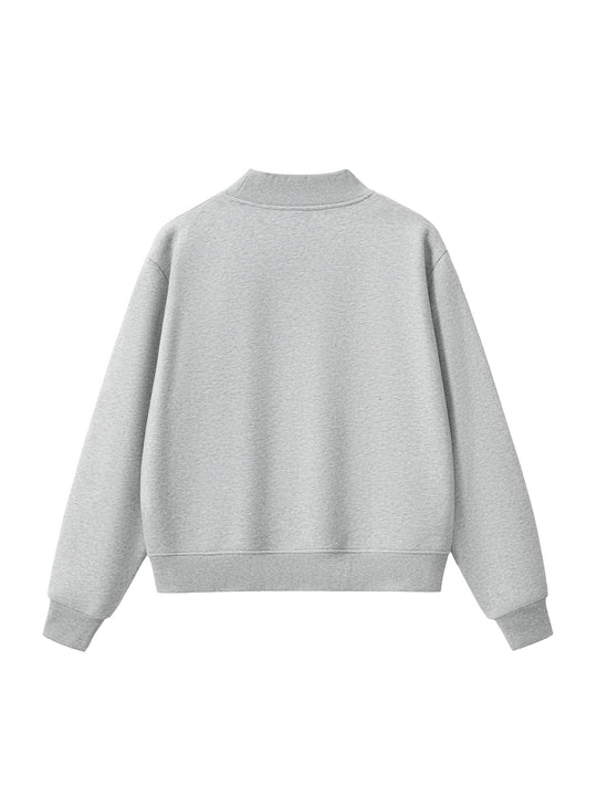 BX Community Womens Essential Fleece Mock-Neck Crew Sweatshirt